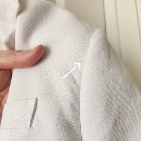 NEW J. Crew White Linen Campbell Blazer 0 00 000 READ: SIZING - Picture 16 of 16